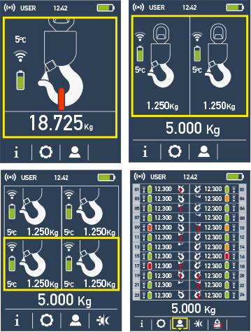 eMAX remote control display eMAX remote control info